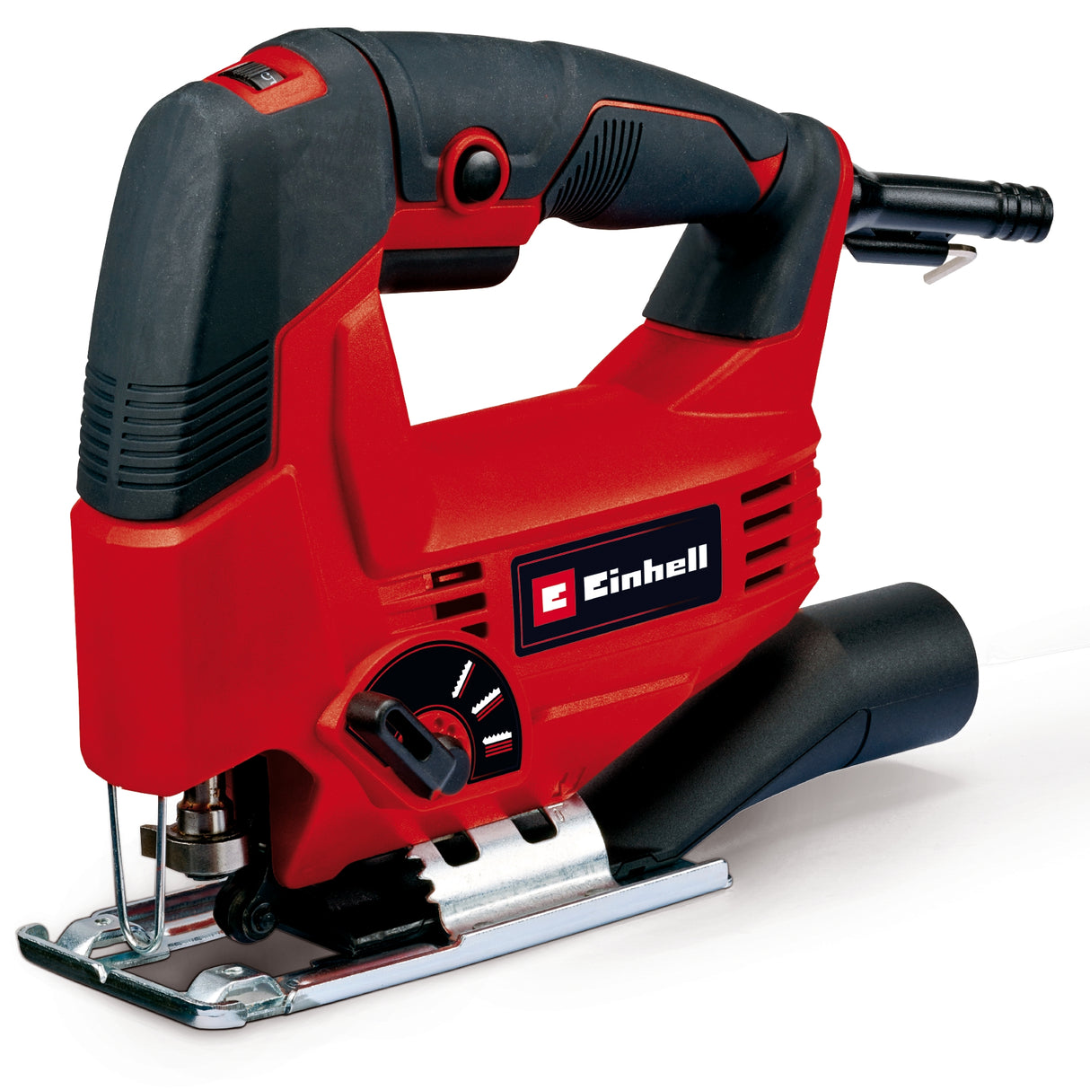Fierastrau pendular Einhell TC-JS 80/1, 550 W, viteza de taiere 1000-3000 rpm, control electronic al vitezei, cursa pendul in 4 trepte, aspirare praf, schimbare lama fierastrau fara unelte