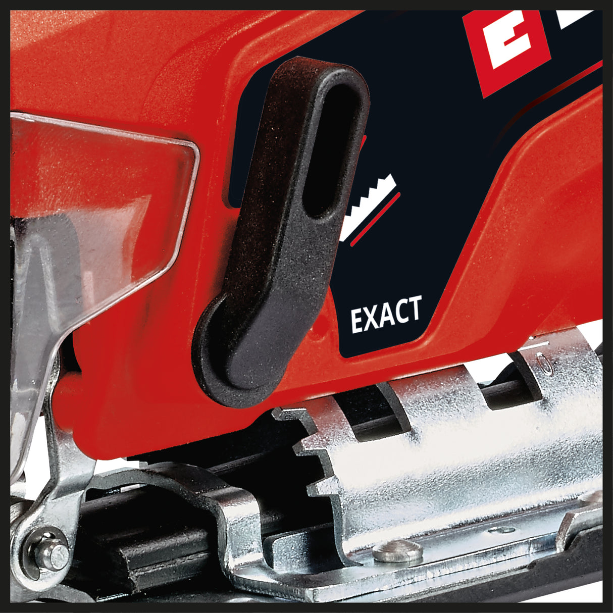 Fierastrau pendular pe acumulator Einhell TC-JS 18 Li Power X-Change, Li-Ion, 18V, inaltime cursa 20 mm, taieturi oblice max. 45°, functie cursa pendul, suport lama ferastrau fara unelte, include lama ferastrau, fara baterie si incarcator