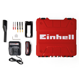 Fierastrau vertical pe acumulator Einhell TC-JS 18 Li (1x2,5 Ah Power X-Change (Li-Ion, 18 V, functie de cursa a pendulului, adaptor de aspirare, incl. 1x acumulator de 2,5 Ah, incarcator si geanta