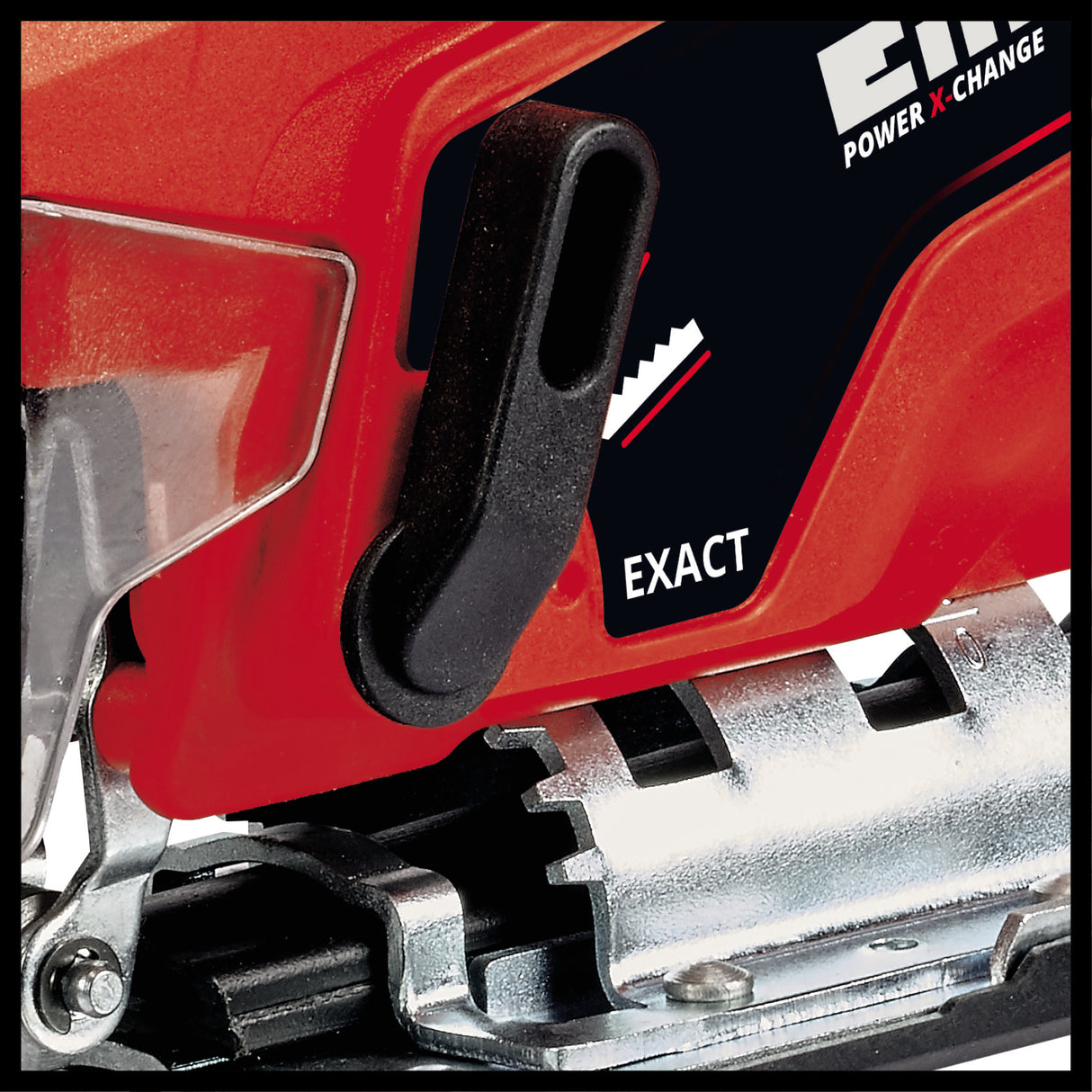 Fierastrau vertical pe acumulator Einhell TC-JS 18 Li (1x2,5 Ah Power X-Change (Li-Ion, 18 V, functie de cursa a pendulului, adaptor de aspirare, incl. 1x acumulator de 2,5 Ah, incarcator si geanta