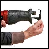 Fierastrau universal tip sabie Einhell TC-AP 690 E, 690 W, inaltime de taiere 20 mm, turatie maxima la ralanti 2.800 rpm, adancime de taiere 115 mm in lemn