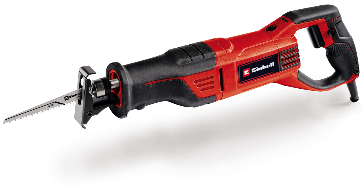 Fierastrau universal tip sabie Einhell TE-AP 750 E, 750 W, control electronic al vitezei de taiere, talpa reglabila fara unelte, schimbare a lamei fara unelte, zona mare de prindere moale, incl. lama de Fierastrau pentru lemn