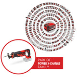 Fierastrau universal tip sabie pe acumulator Einhell TE-AP 18/26 Li-Solo Power X-Change, Li-ion, 18 V, inaltime cursa 26 mm, adancime de taiere 18 cm in lemn, incl. lama de Fierastrau, livrare fara acumulator sau incarcator