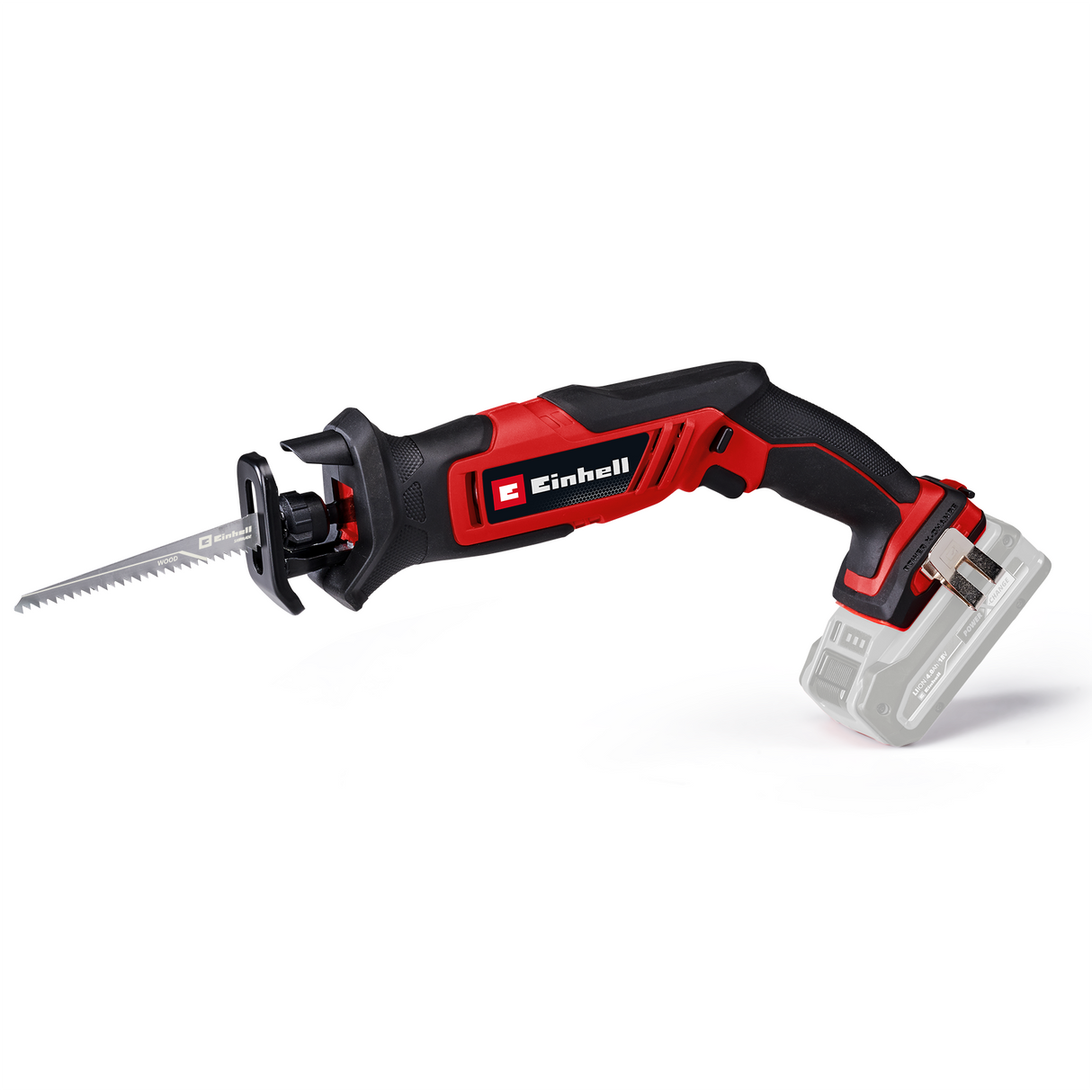 Einhell TE-AP 18/13 Li-Solo Power X-Change akkus univerzális ortfűrész, 18 V, lökethossz 13 mm, vágási mélység 50 mm fában, felhasználóbarát kialakítás, tartozékokkal együtt, akkumulátor nélkül
