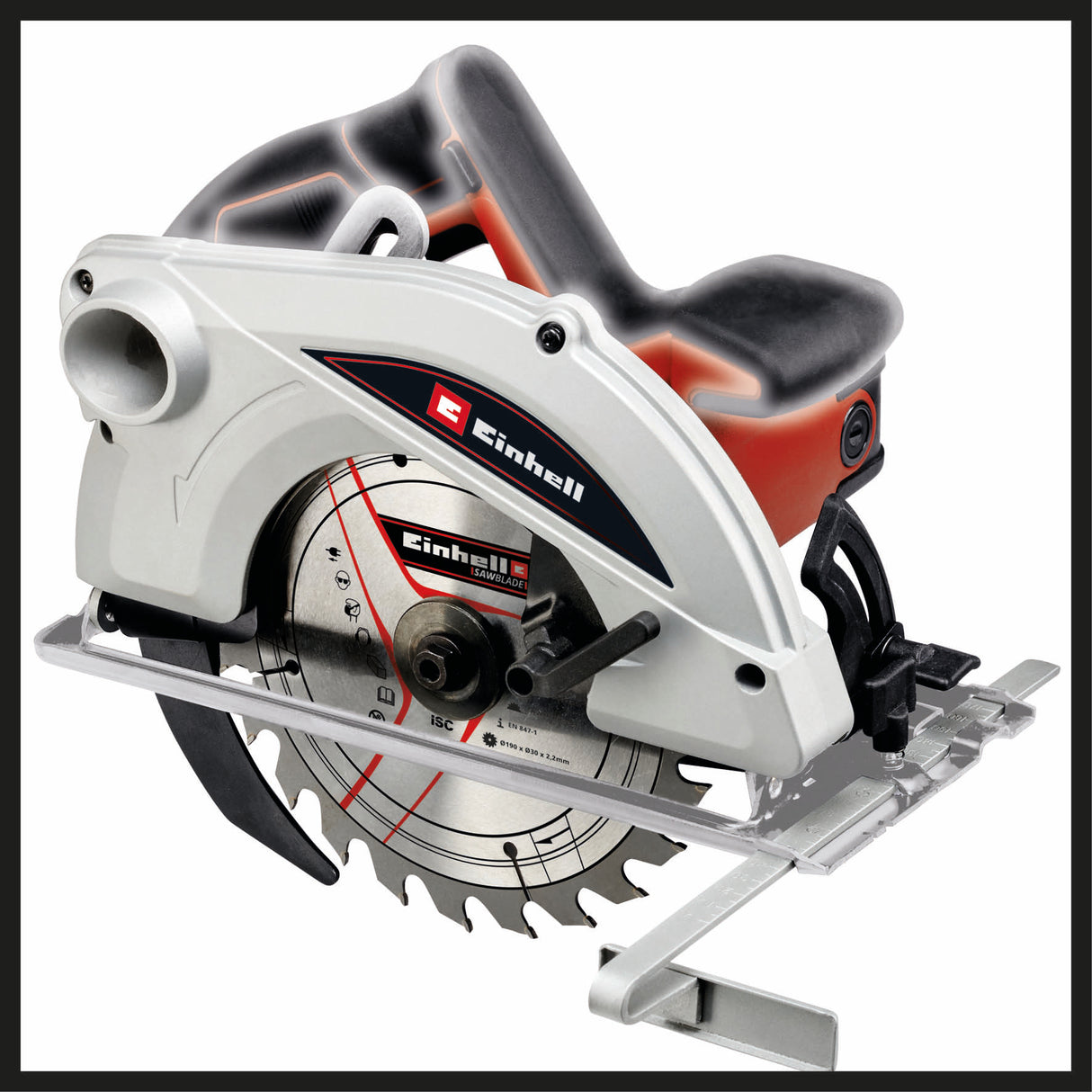 Fierastrau circular manual Einhell TC-CS 1410, 1.410 W, reglare fara unelte, despicator, incl. lama de Fierastrau din carbura de 190x30 mm Ø, compatibil cu sina de ghidare Einhell