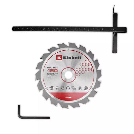 Fierastrau circular de mana pe acumulator Einhell TE-CS 18/150-2 Li - Solo Power X-Change,18 V, disc Ø 150 mm, adancime taiere 49 mm, reglare fara scule, LED, fara baterie - imagine 2