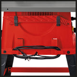 Einhell TC-TS 254 eco asztali körfűrész, párhuzamos ütközővel a precíz vágásokhoz, szögütközővel a 45°-os vágásokhoz, házzal és fűrészlap-védelemmel, fűrészporelszívó csatlakozóval
