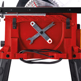 Fierastrau circular de masa Einhell TC-TS 2225 U, 2200 W, inaltime de taiere 80 mm, lama de ferastrau Ø 254 mm, extensie masa, opritor unghiular, opritor paralel, tija de impingere, cadru de baza