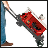 Einhell TE-CC 250 UF asztali körfűrész, max. 2000 W, formátumsín, könnyű indítás, alumínium asztal, párhuzamos és kereszt-/szögütköző, összecsukható és mobil