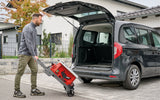 Einhell TE-CC 250 UF asztali körfűrész, max. 2000 W, formátumsín, könnyű indítás, alumínium asztal, párhuzamos és kereszt-/szögütköző, összecsukható és mobil