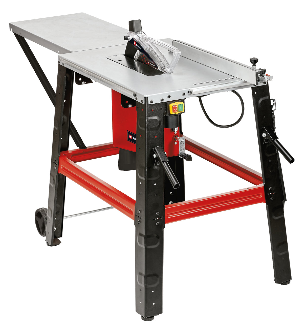 Einhell TC-TS 315 U 2000 W asztali körfűrész, 85 mm vágási magasság, 315 mm fűrészlap átmérő, asztalhosszabbító, szögütköző, tolórúd, fűrészlap-cserélő szerszám