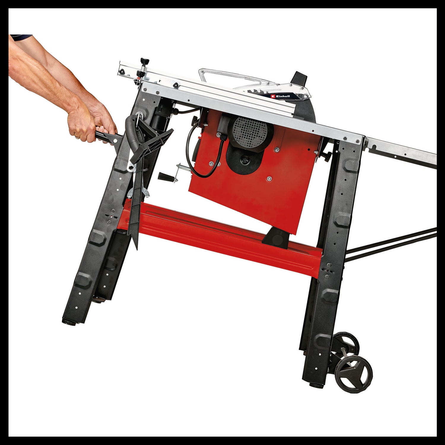 Fierastrau circular de masa Einhell TC-TS 315 U 2000 W, inaltime de taiere de 85 mm, diametru lama ferastrau de 315 mm, extensie masa, opritor unghiular, tija de impingere, unealta pentru schimbarea lamei ferastraului