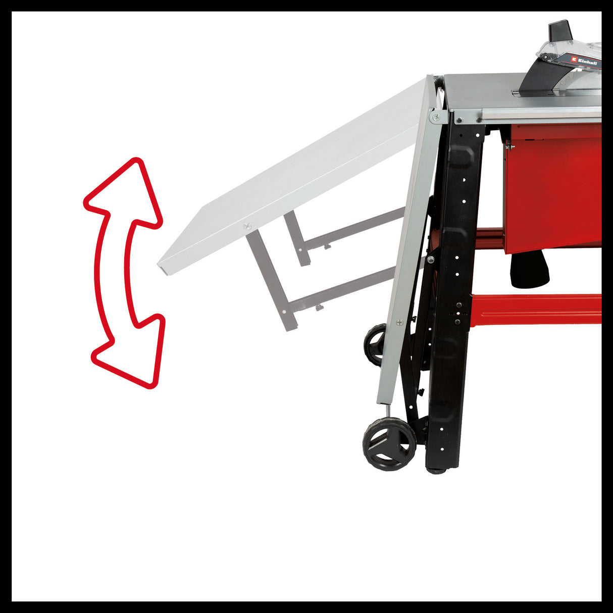 Einhell TE-TS 315 UD asztali körfűrész 2800 W, vágási magasság 85 mm, fűrészlap átmérő 315 mm, asztalhosszabbító, szögütköző, párhuzamos ütköző, alapkeret, tolórúd