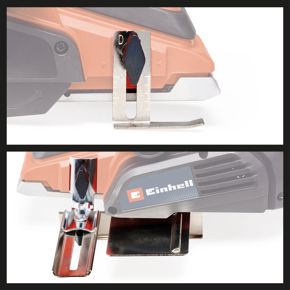 Rindea Einhell TE-PL 920, 920 wati, adancime de taiere de pana la 3,5 mm, ax cu lama mare, sabot de parcare automat, include ghidaj longitudinal, adaptor de aspirare si 2 lame reversibile TCT