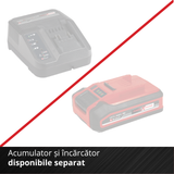 Einhell Professional TP-RO 18 Li BL-Solo Power X-Change akkus marógép (18 V, Li-ion, löketmagasság 35 mm, kefe nélküli motor, hosszvezetővel, akkumulátor és töltő nélkül)