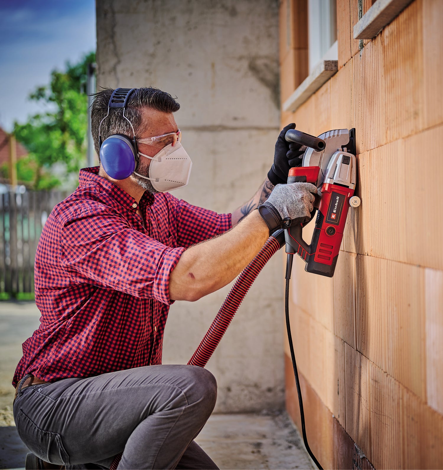 Einhell TE-MA 1500 csatornamaró, 1500 W, marási mélységállítás, rugalmas vágási szélességállítás, lágyindítás, zsákkal + 2 gyémánt vágókoronggal