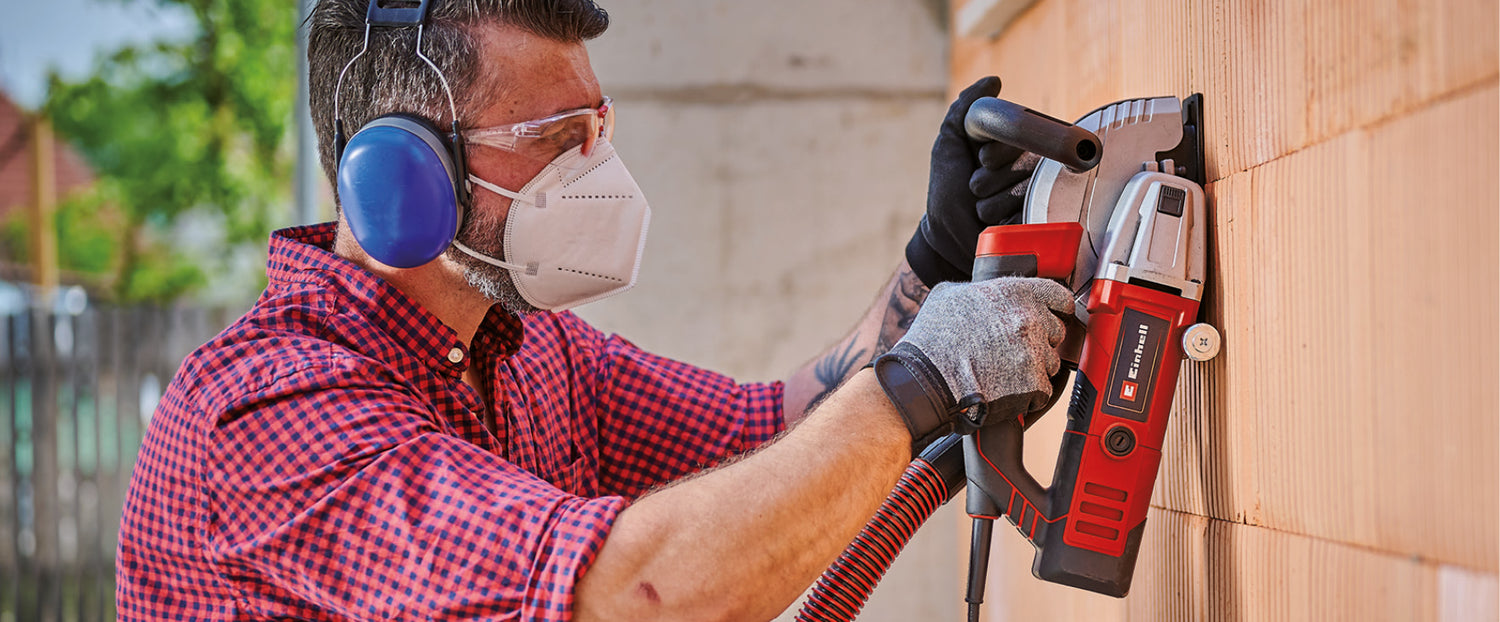 Set de discuri diamantate originale Einhell 125 mm ca accesoriu pentru freze de perete (Ø125 mm, 2 bucati, alezaj 22,2 mm, pentru freze de perete Einhell TC-MA 1300 si TE-MA 1500)