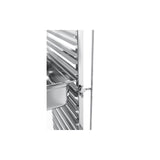 Carucior pentru debarasare tavi, cu roti, capacitate dubla 2 x 15 tavi GN 1/1 (530x325 mm), Hendi, compact, din inox, 798x610x(H)1710mm