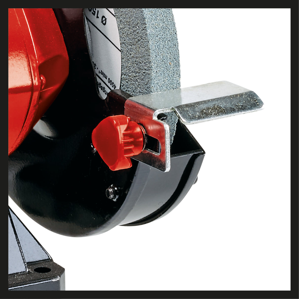 Einhell TC-BG 150 kéttárcsás asztali csiszológép (150 W, kisebb és nagyobb javításokhoz, alakigazításhoz és előcsiszoláshoz/őrléshez, durva és finom csiszolókorong K36/K60