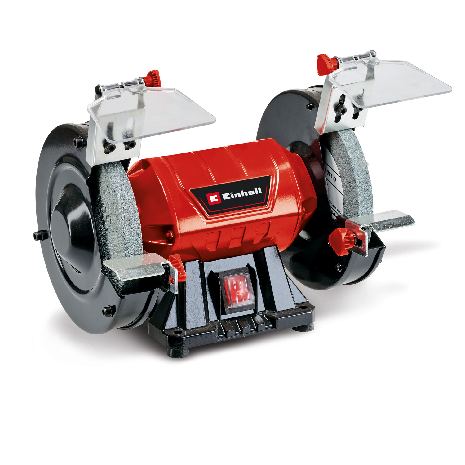 Polizor de banc cu disc dublu Einhell TC-BG 150 (150 W, pentru reparatii minore si majore, ajustari de forma si slefuire/rectificare initiala, disc de slefuit/rectificare grosier si fin K36/K60