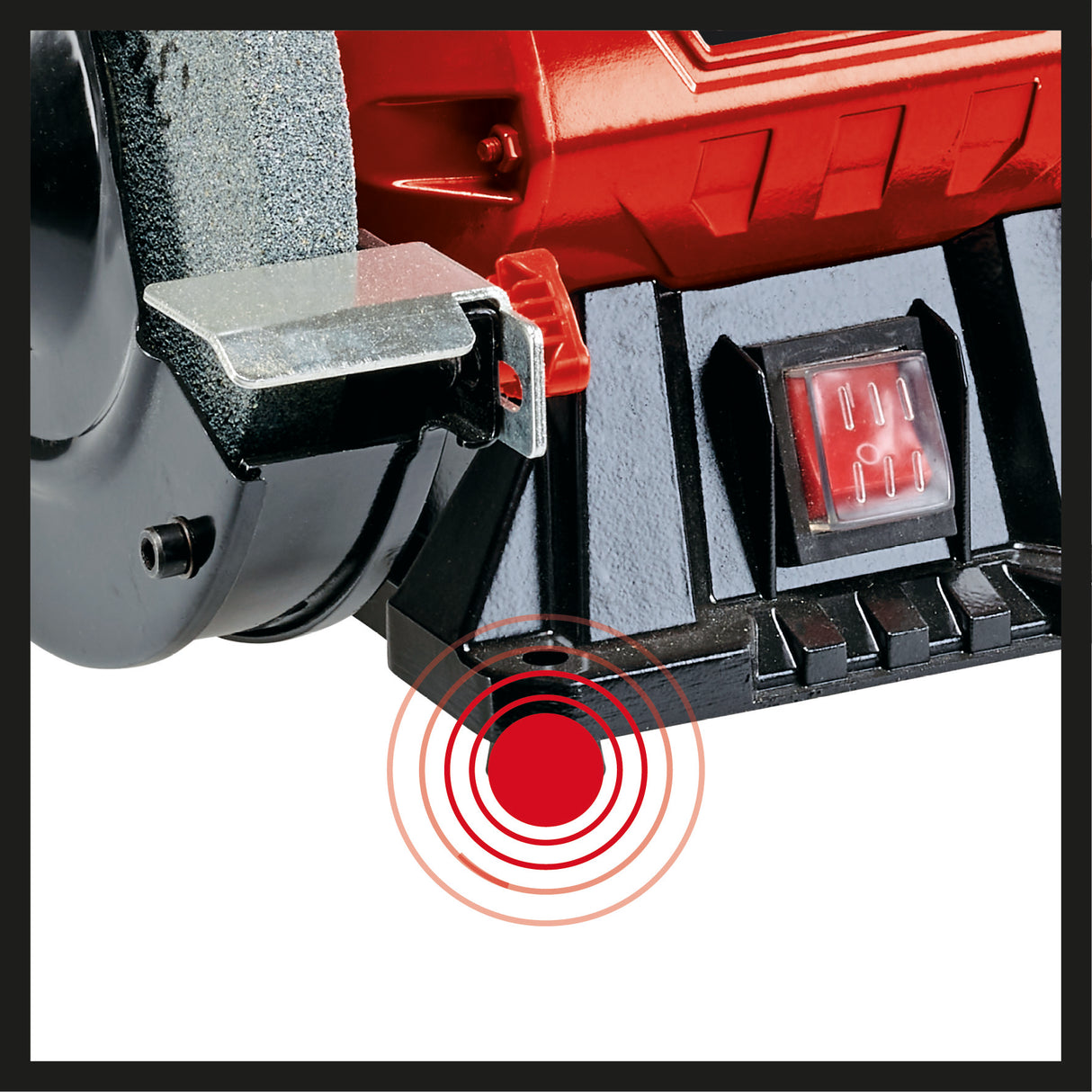 Einhell TC-BG 150 kéttárcsás asztali csiszológép (150 W, kisebb és nagyobb javításokhoz, alakigazításhoz és előcsiszoláshoz/őrléshez, durva és finom csiszolókorong K36/K60