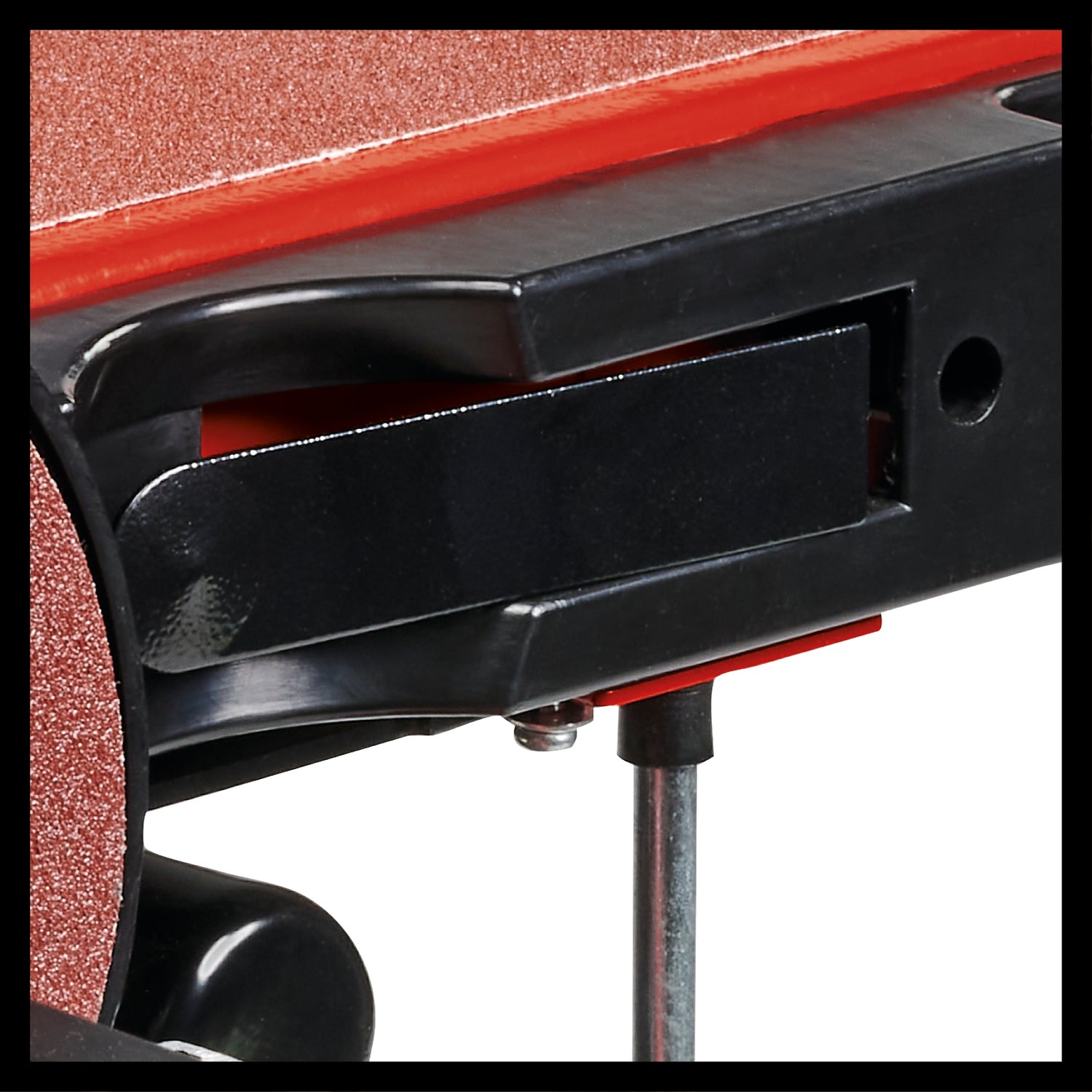 Slefuitor cu banda disc stationar Einhell TC-US 380, 380 W, viteza banda stationara 292 m/min, viteza disc abraziv 1.450 rpm, incl. 1x banda abraziva K80 si 1x hartie abraziva disc K80