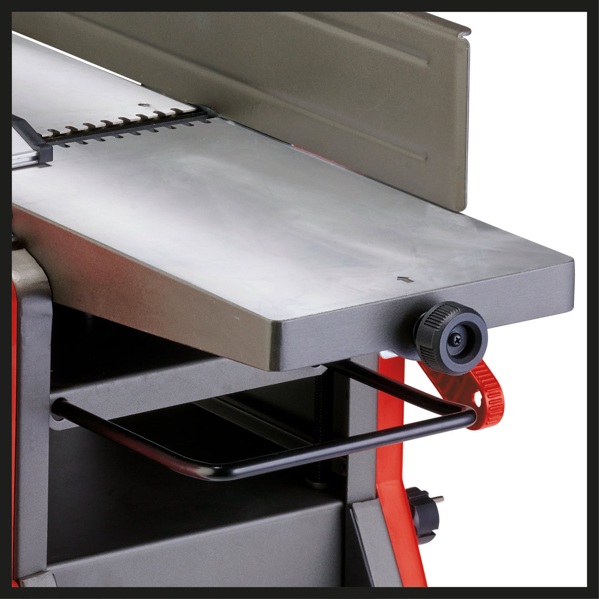 Rindea stationara Einhell TC-SP 204/2, 1500 W, 9000 rpm, latime de rindeluit 204 mm, constructie stabila pentru rindeluit grosime si finisare, suport extensibil pentru piesa de lucru