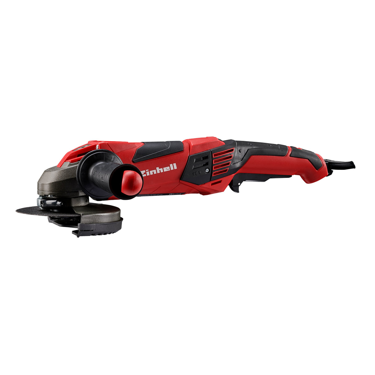 Polizor unghiular Einhell TE-AG 125 CE, 1100 W, electronica constanta, cap de angrenaj metalic plat, maner suplimentar, blocare ax, clema cablu, cheie frontala, disc de taiere neinclus