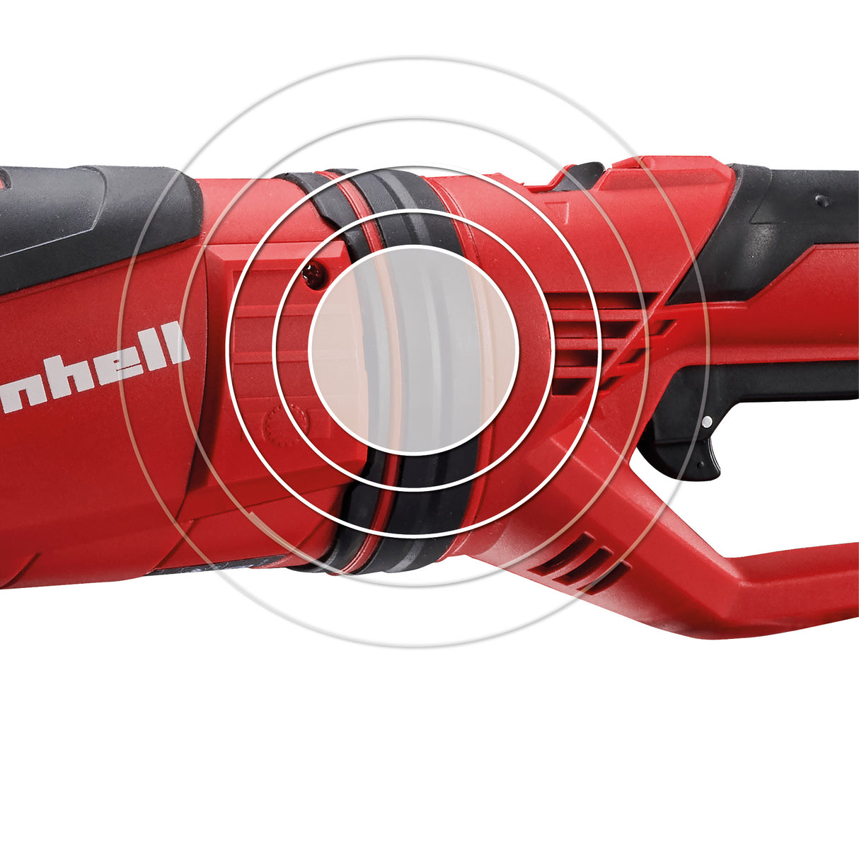 Einhell TE-AG 230 sarokcsiszoló, 2350 W, fordulatszám 6500 ford/perc, 230 mm-es tárcsaátmérő, lágyindítás, tengelyreteszelés, forgó, rezgéscsillapítós főfogantyú