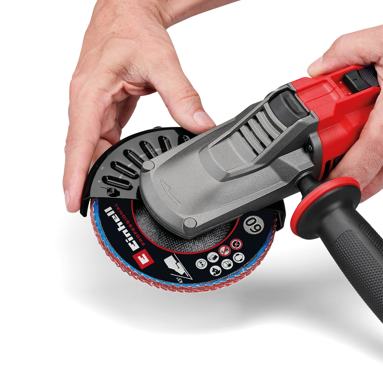 Polizor unghiular cu cap plat fara fir Einhell Professional TP-AG 18/125 F Li BL-Solo Power X-Change (18 V, 700 W, disc 125 mm, adancime de taiere 33 mm, fara perii, cu accesorii, fara acumulator)