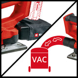 Slefuitor orbital pe acumulator Einhell TE-OS 18/230 Li Solo (electronica de viteza, micro-arici, placa de baza din aluminiu, sac de colectare a prafului, incl. 3x smirghel, fara acumulator sau incarcator