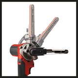 Einhell TE-BF 18 Li-Solo Power X-Change akkus szalagcsiszoló, 18 V, akár 1700 m/perc sebesség, 2 db 9 mm-es és 13 mm-es csiszolókar, 12 db csiszolószalaggal, akkumulátor nélkül