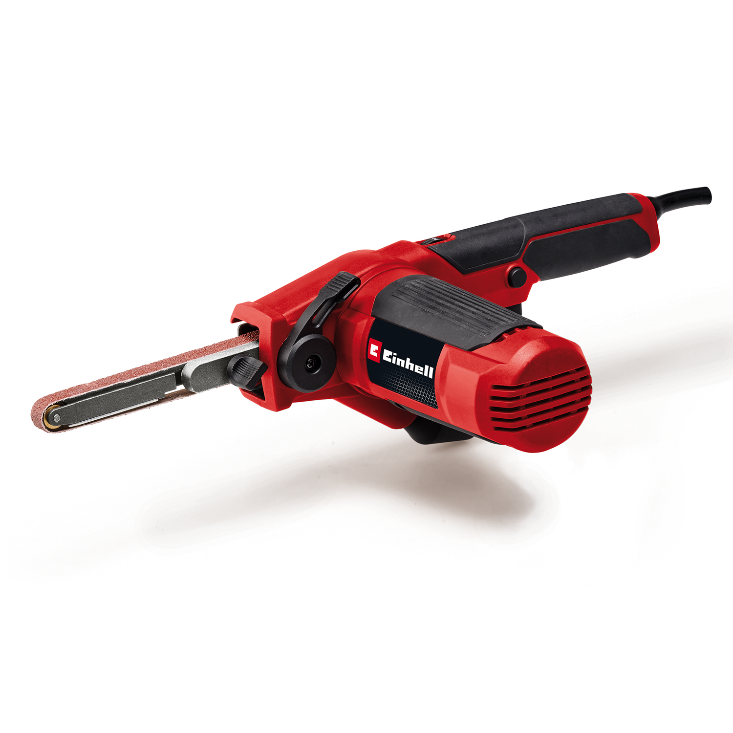 Slefuitor cu banda Einhell TC-BF 500 E, 500 wati, viteza de pana la 1.700 m/min, blocare anduranta, aspirare integrata a prafului, inclusiv 6 benzi abrazive