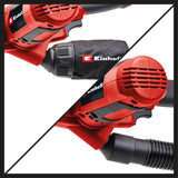 Einhell TC-BF 500 E szalagcsiszoló, 500 watt, akár 1700 m/perc sebesség, tartós zár, beépített porelszívás, 6 csiszolószalaggal együtt
