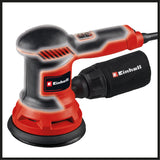 Slefuitor rotativ Einhell TC-RS 425 E, 425 W, disc de slefuit Ø 125 mm, rata maxima de vibratii 26.000 rpm, circuit rezonant 2,5 mm, incl. hartie abraziva 1x P60, P80, P120 fiecare