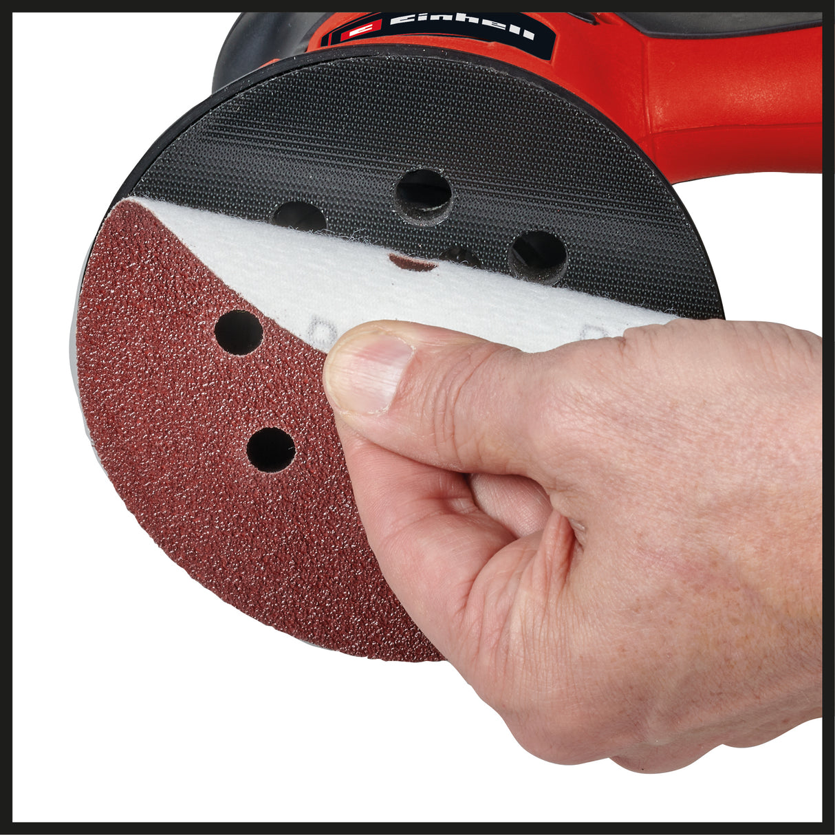 Slefuitor rotativ Einhell TC-RS 425 E, 425 W, disc de slefuit Ø 125 mm, rata maxima de vibratii 26.000 rpm, circuit rezonant 2,5 mm, incl. hartie abraziva 1x P60, P80, P120 fiecare