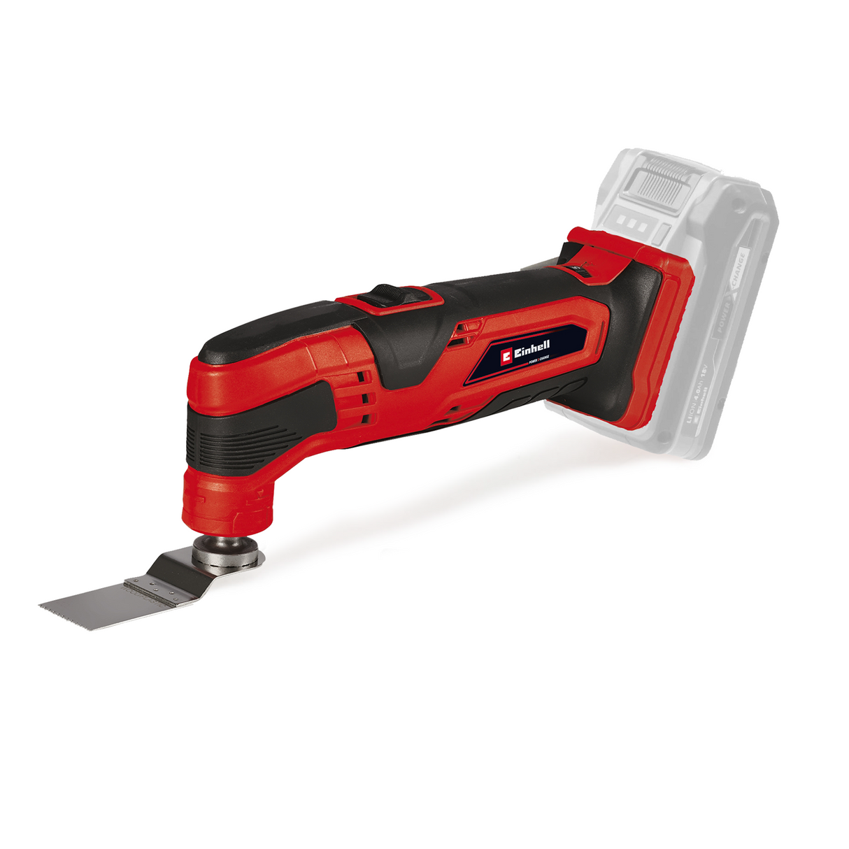 Unealta multifunctionala electrica pe acumulator Einhell TC-MG 18 Li-Solo Power X-Change (18 V, litiu-ion, fixare magnetica a sculei, electronica de viteza, inclusiv accesorii, fara acumulator sau incarcator