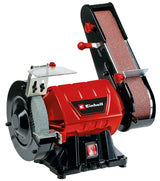 Einhell TC-US 350 függőleges szalagcsiszoló és csiszológép, 350 W, csiszolószalag és csiszolókorong funkció, védőburkolat, szikravédő ablak, durva csiszolókorong + csiszolószalag/csiszolókorong