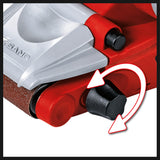 Slefuitor cu banda Einhell TE-BS 8540 E (850 W, suprafata de slefuit 75x140 mm, schimbare banda de slefuit fara unelte, maner suplimentar, softgrip, incl. 1x banda de slefuit P80