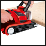 Slefuitor cu banda Einhell TE-BS 8540 E (850 W, suprafata de slefuit 75x140 mm, schimbare banda de slefuit fara unelte, maner suplimentar, softgrip, incl. 1x banda de slefuit P80