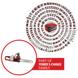 Fierastrau cu lant pe acumulator Einhell Professional GP-LC 36/35 Li-Solo Power X-Change, Li-Ion, 36 V, lungime de taiere 33 cm, viteza de taiere 15 m/s, motor electric fara perii, fara acumulator sau incarcator