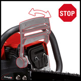 Drujba pe benzina Einhell GC-PC 2040 I, sina si lant OREGON de inalta calitate, soc si amorsare automata, aprindere digitala, functie antivibratii, blocare lant, protectie sina taietor