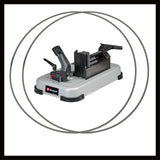 Fierastrau cu banda pe acumulator Einhell TE-MB 18/127 U Li-Solo Power X-Change , 18V, inaltime de taiere 115 mm, latime de taiere 127 mm, baza, lumina LED, incl. 2x banda de Fierastrau, fara acumulator