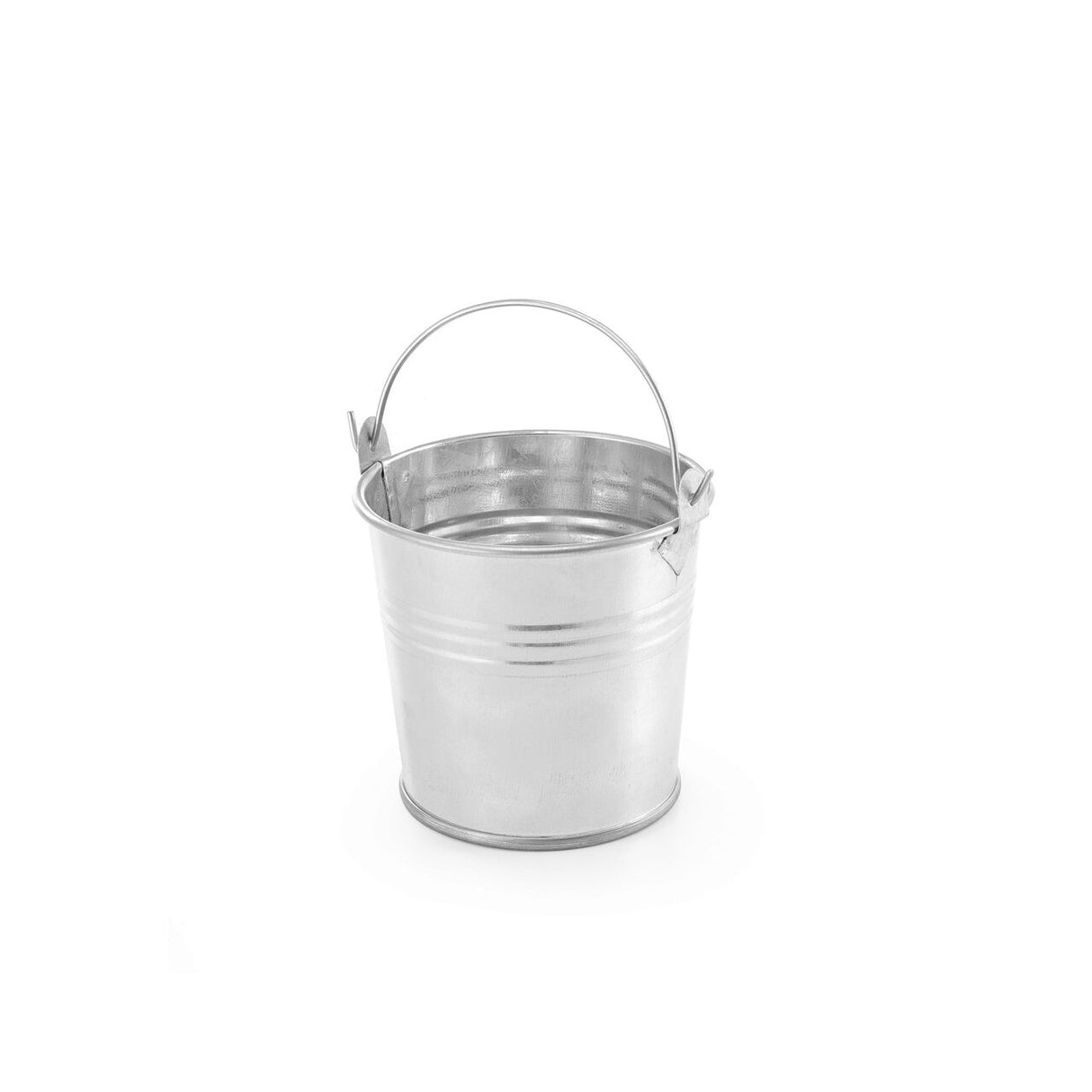 Cos servire aperitive rustic, tip galeata, Hendi, otel galvanizat, 120x(H)115 mm