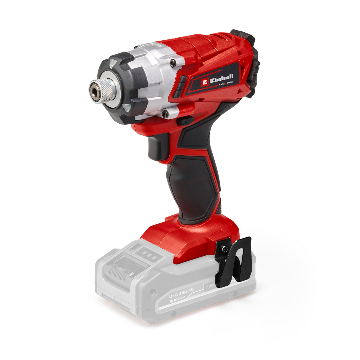Cheie de impact pe acumulator Einhell TE-CI 18/1 Li-Solo Power X-Change, Li-Ion, 18V, 0-2300 rpm, cuplu maxim puternic 140 Nm, control electronic al vitezei, fara baterie si incarcator