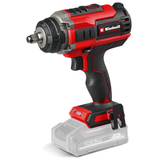 Surubelnita cu impact pe acumulator Einhell Professional IMPAXXO 18/450 Power X-Change, 18 V, 450 Nm, 3 niveluri de putere, motor fara perii, montare cheie tubulare de 1/2" inclusiv set de piulite, fara acumulator