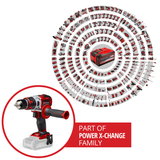 Masina de gaurit si insurubat (bormasina) cu impact Einhell Professional TP-CD 18 Li-i BL Solo Power X-Change, 18 V,motor fără perii, 60 Nm, 2 viteze, mandrină metalică de 13 mm, lumină LED, fara acumulator