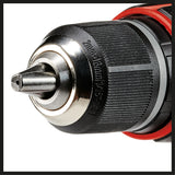 Masina de gaurit si insurubat (bormasina) pe acumulator Einhell Professional TP-CD 18/50 Li BL Solo Power X-Change, 18 V, angrenaj cu 2 trepte, motor fara perii, control electronic al vitezei, livrata fara acumulator