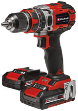 Masina de gaurit si insurubat (bormasina) cu impact pe acumulator Einhell Professional TP-CD 18/50 Li-i BL+ 39, 2x2.0 Ah Power X-Change, Li-ion, 18 V, 50 Nm, 28.800 rpm, incl. 2x baterii 2.0 Ah, incarcator, geanta, set de biti 39 piese