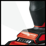 Masina de gaurit si insurubat (bormasina) pe acumulator Einhell TE-CD 18/45 3X-Li +22 1x2.0 Ah PXC, mandrina de gaurit detasabila, accesoriu unghiular, accesoriu excentric, set de biti cu 22 de piese, acumulator de 2.0 Ah, incarcator + cutie electronica